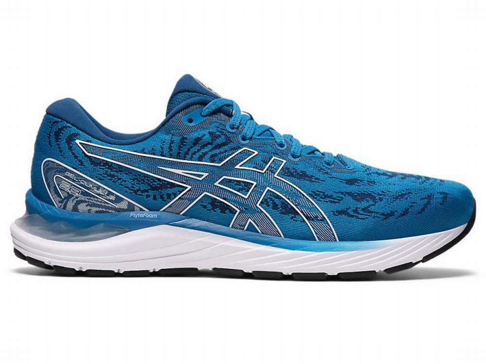 Asics GEL-CUMULUS 23 Futócipő Férfi Fehér Kék | 642318-UHS