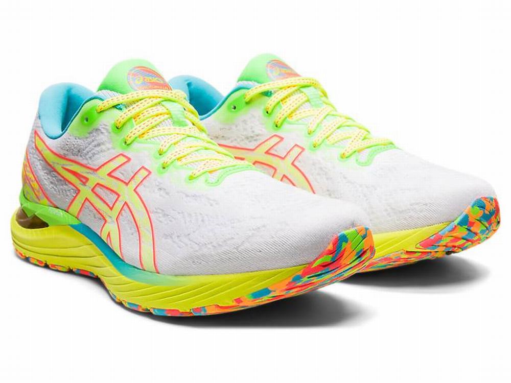 Asics GEL-CUMULUS 23 Futócipő Férfi Fehér Sárga | 791630-DCR