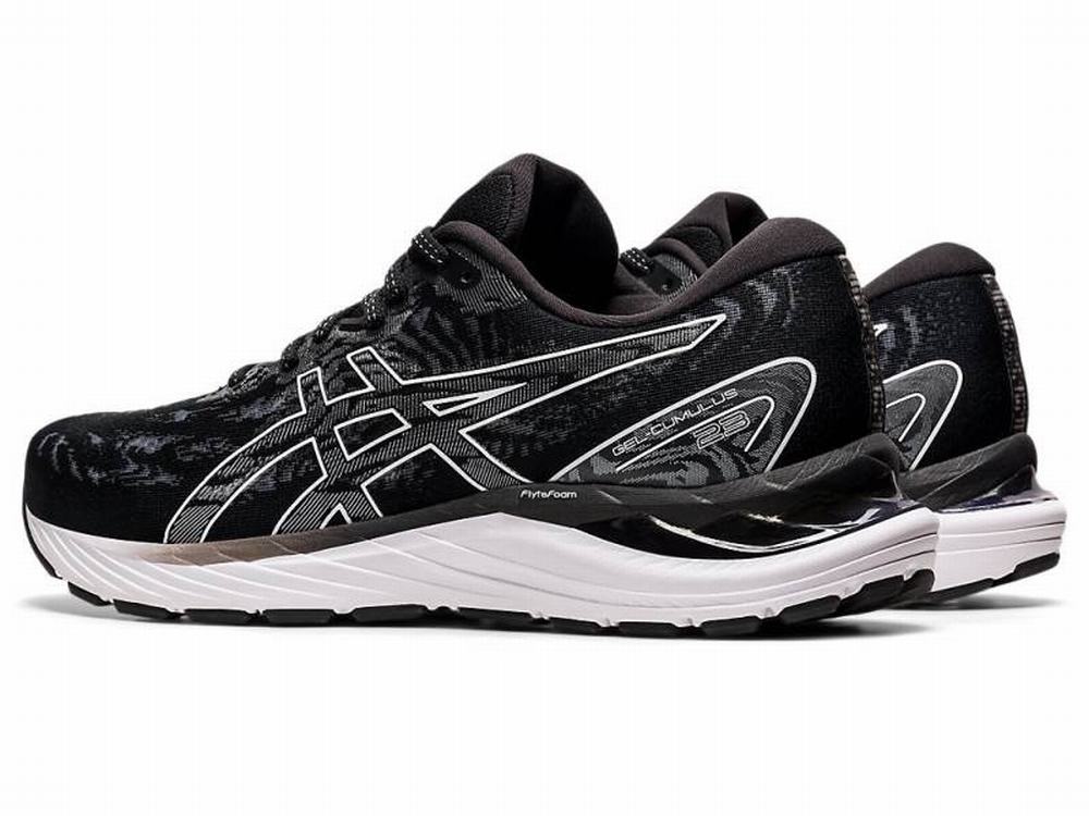 Asics GEL-CUMULUS 23 Futócipő Férfi Fekete Fehér | 710649-OIM