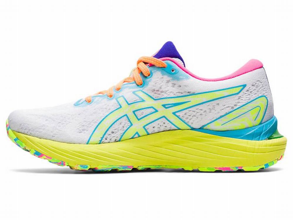 Asics GEL-CUMULUS 23 Futócipő Női Fehér Sárga | 531970-FBQ