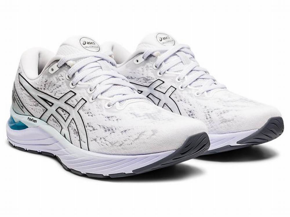 Asics GEL-CUMULUS 23 Futócipő Női Fekete Fehér | 162098-DLZ