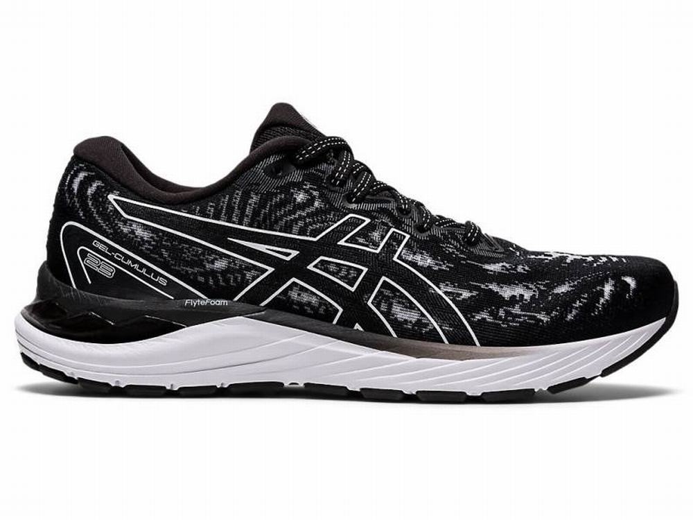 Asics GEL-CUMULUS 23 Futócipő Női Fekete Fehér | 521048-UVN