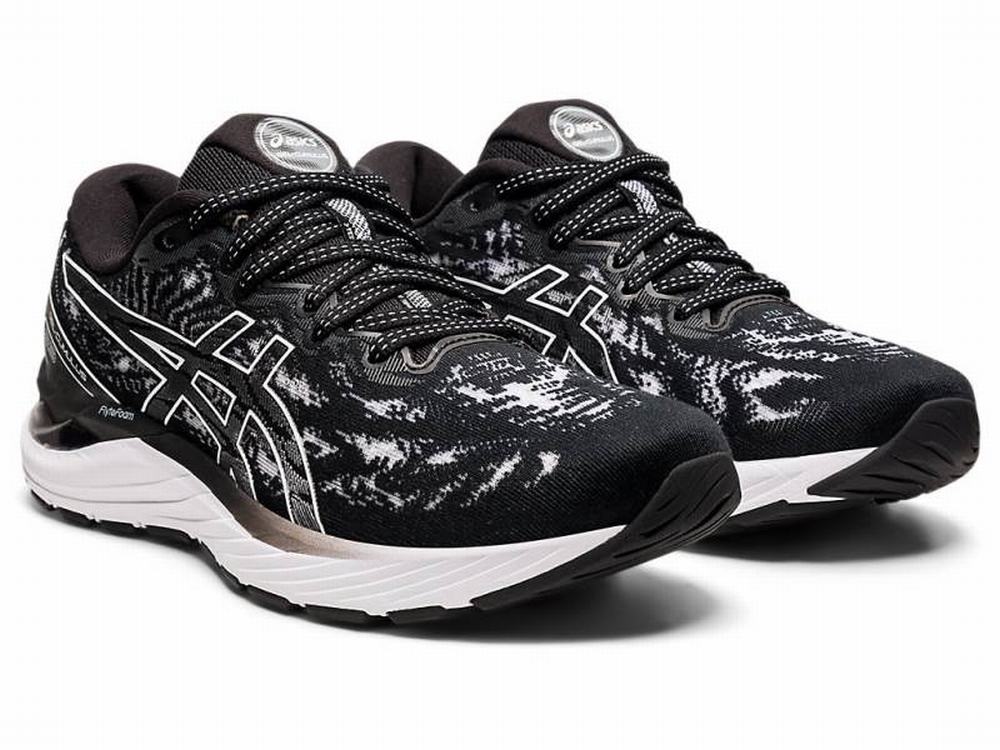 Asics GEL-CUMULUS 23 Futócipő Női Fekete Fehér | 521048-UVN