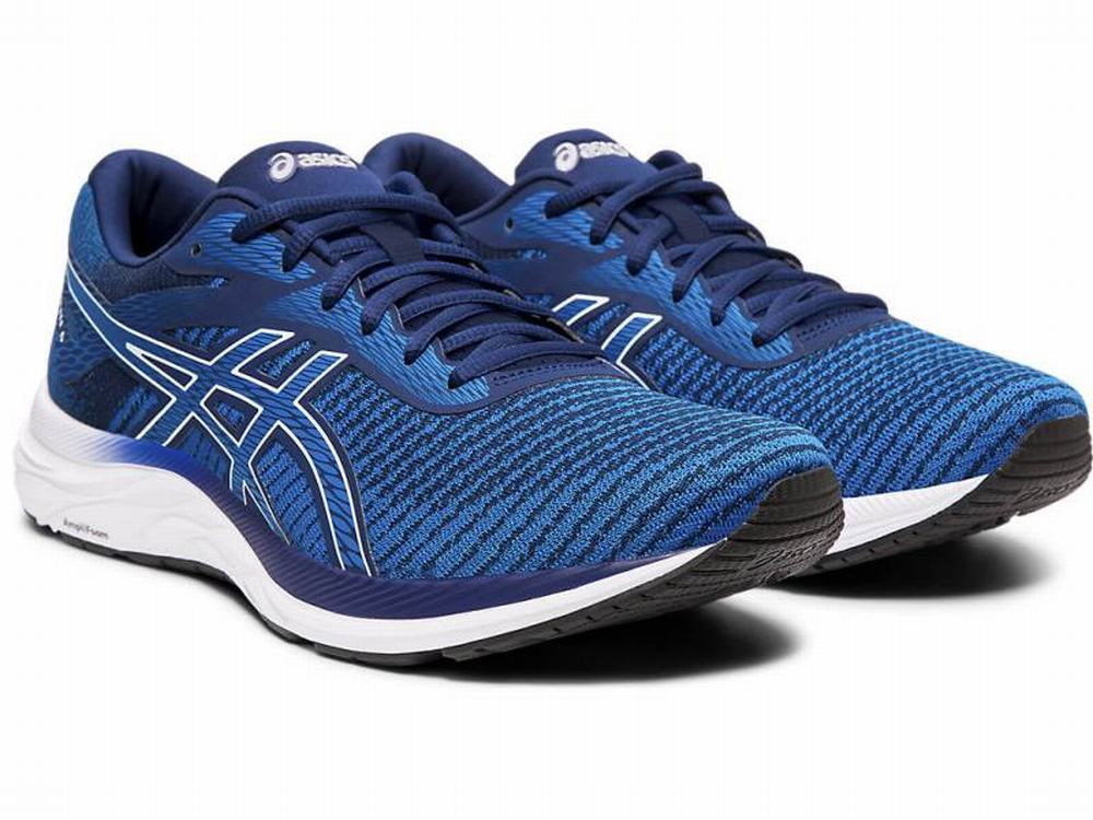 Asics GEL-EXCITE 6 Twist Futócipő Férfi Kék Fehér | 843021-MNG