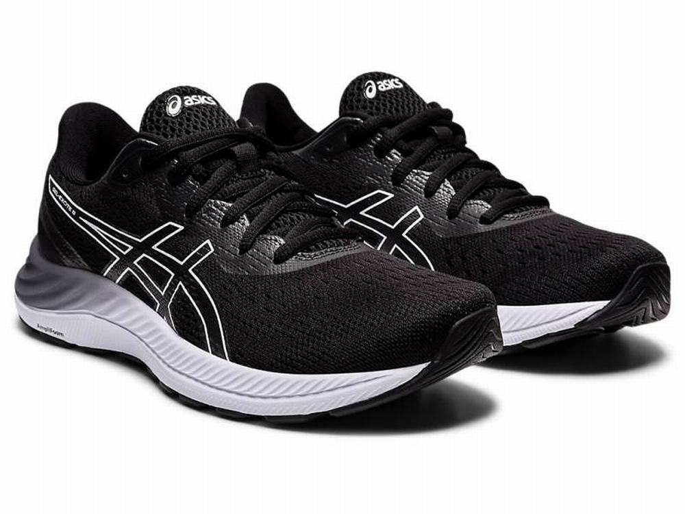 Asics GEL-EXCITE 8 (D) Futócipő Női Fekete Fehér | 084625-NJT