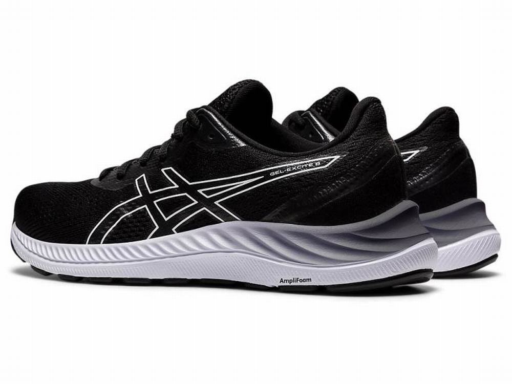 Asics GEL-EXCITE 8 (D) Futócipő Női Fekete Fehér | 084625-NJT