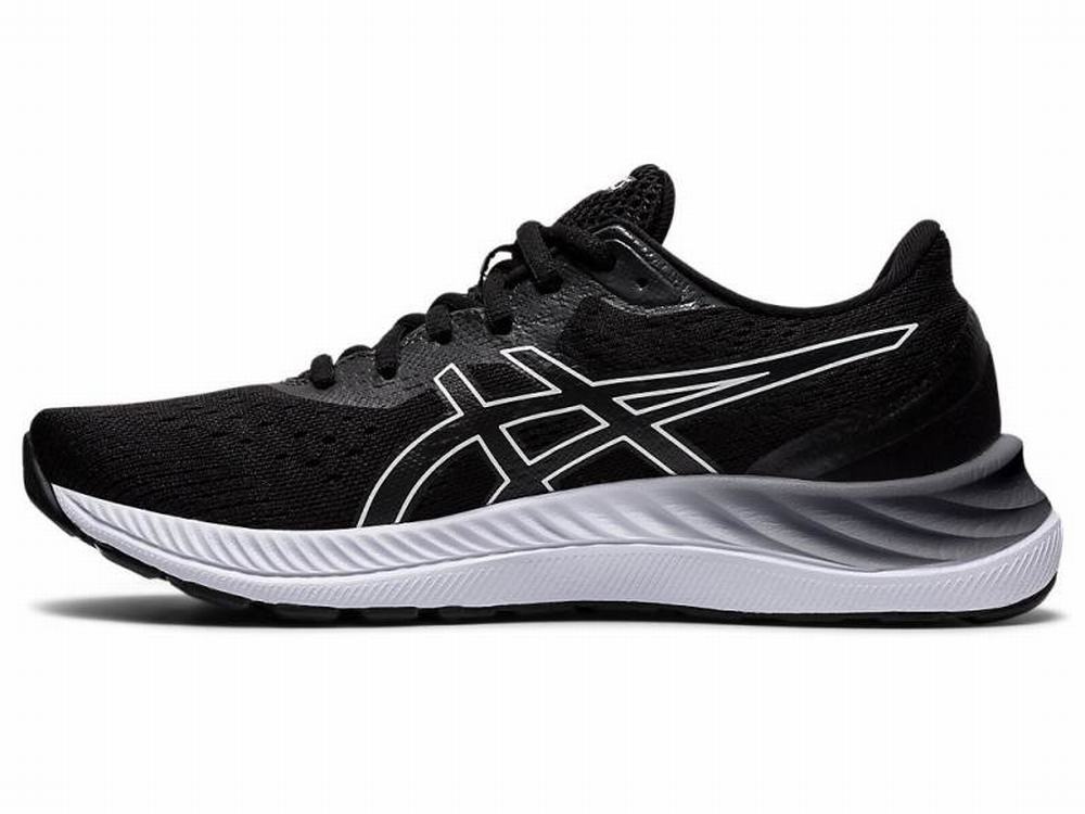 Asics GEL-EXCITE 8 (D) Futócipő Női Fekete Fehér | 084625-NJT