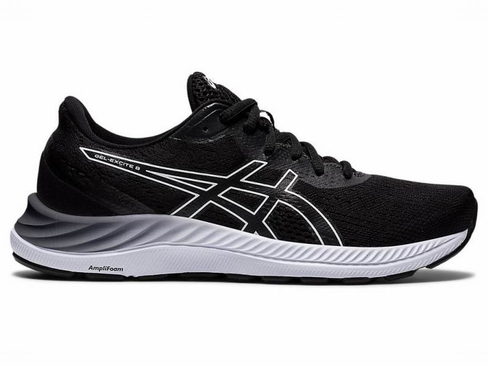 Asics GEL-EXCITE 8 (D) Futócipő Női Fekete Fehér | 084625-NJT