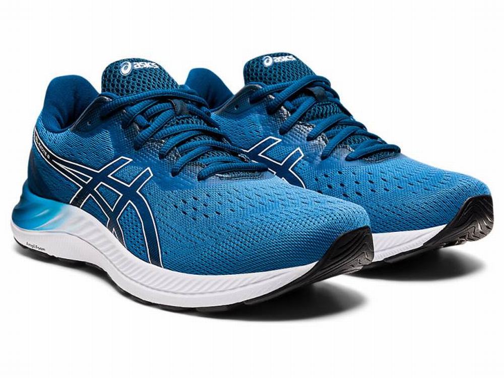 Asics GEL-EXCITE 8 Futócipő Férfi Fehér Kék | 078154-JBN