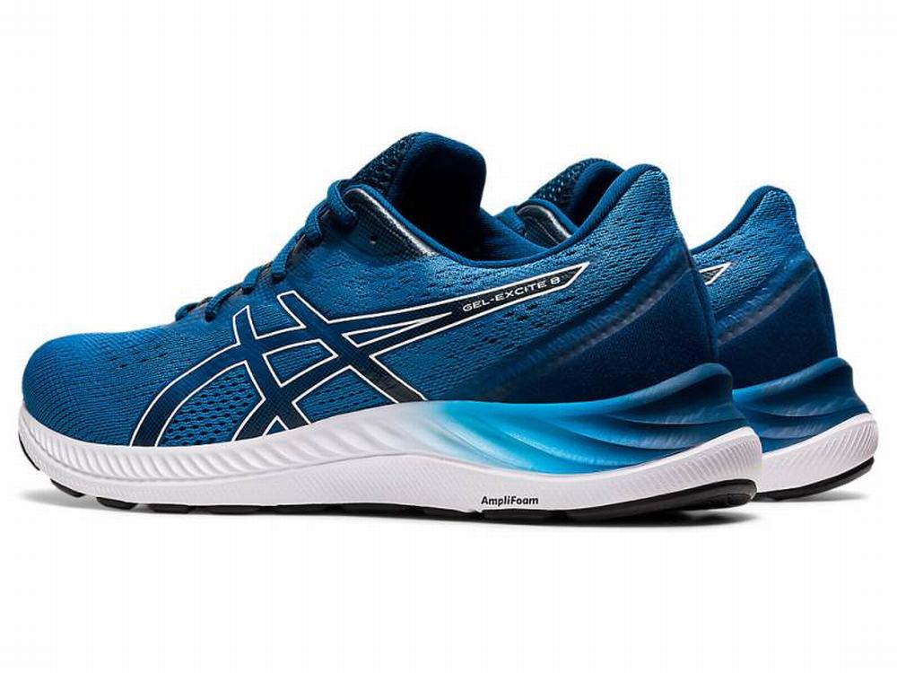 Asics GEL-EXCITE 8 Futócipő Férfi Fehér Kék | 078154-JBN