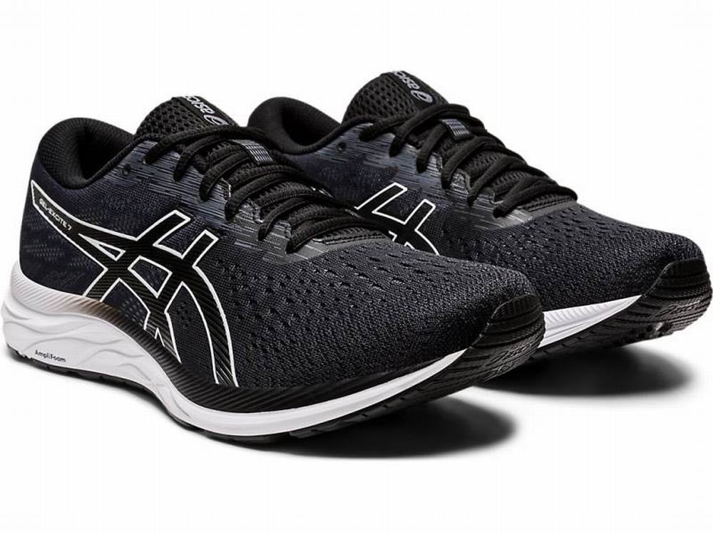 Asics GEL-Excite 7 (4E) Futócipő Férfi Fekete Fehér | 026598-OQH