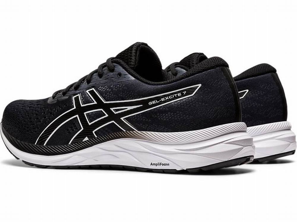 Asics GEL-Excite 7 (4E) Futócipő Férfi Fekete Fehér | 026598-OQH