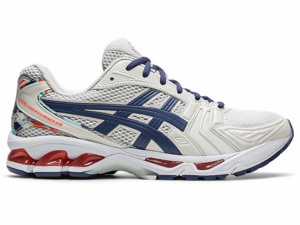 Asics GEL-KAYANO 14 Utcai Cipő Férfi Szürke Kék | 924038-GTQ