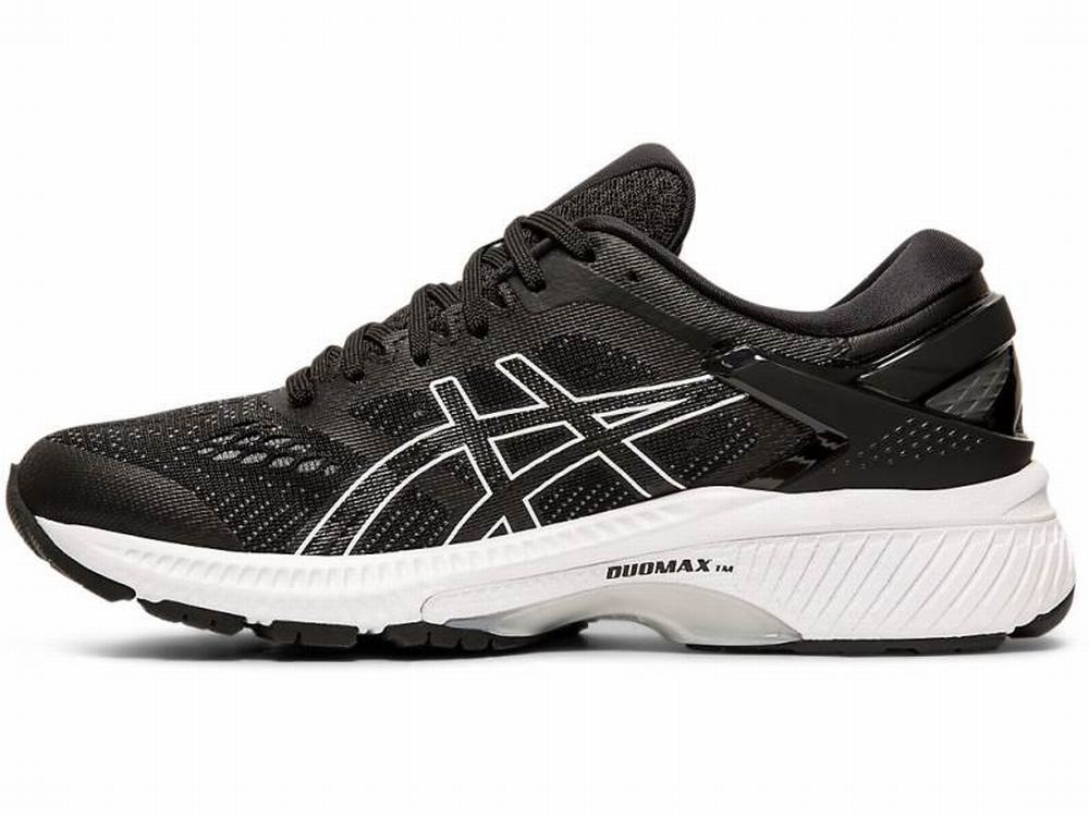 Asics GEL-KAYANO 26 (D) Futócipő Női Fekete Fehér | 761934-PCZ