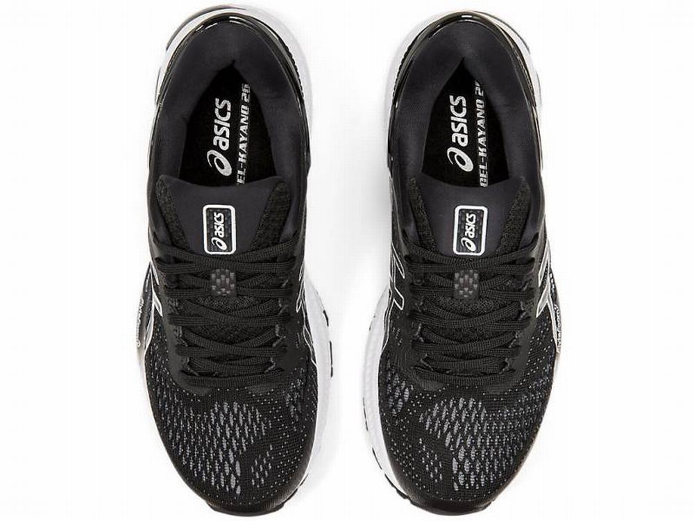 Asics GEL-KAYANO 26 (D) Futócipő Női Fekete Fehér | 761934-PCZ