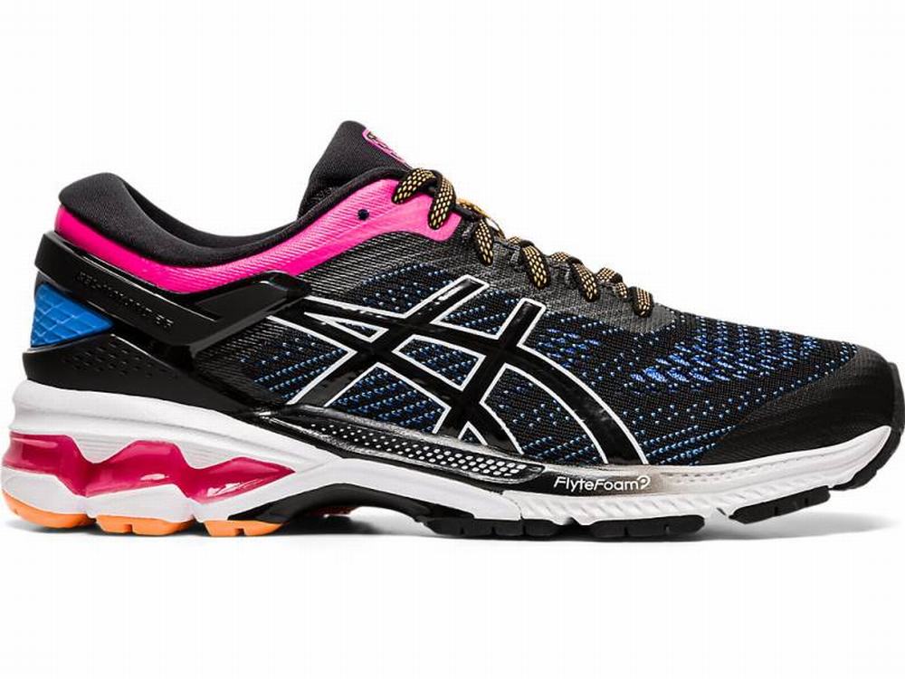 Asics GEL-KAYANO 26 Futócipő Női Fekete Kék | 245168-YSU