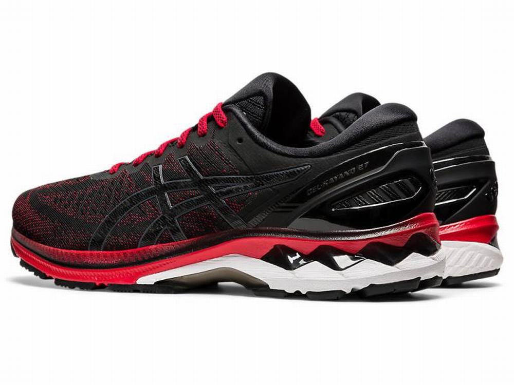 Asics GEL-KAYANO 27 Futócipő Férfi Fekete Piros | 208673-CTJ