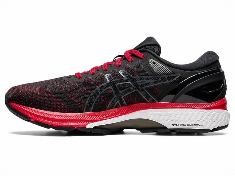 Asics GEL-KAYANO 27 Futócipő Férfi Fekete Piros | 208673-CTJ