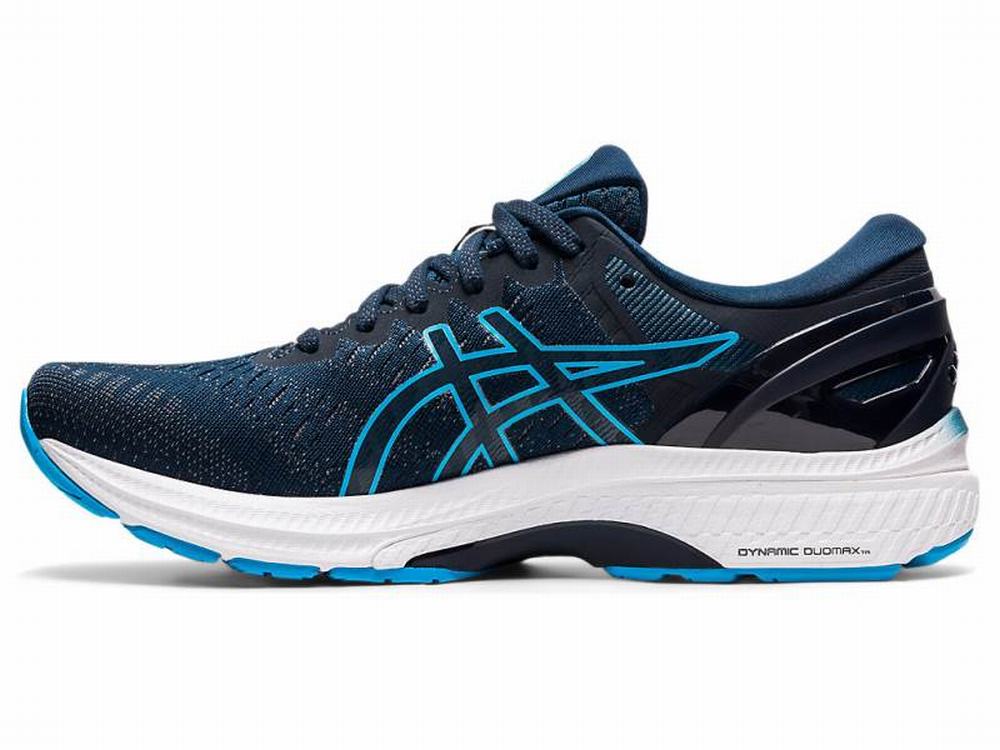 Asics GEL-KAYANO 27 Futócipő Férfi Kék Zöld | 732850-EBP