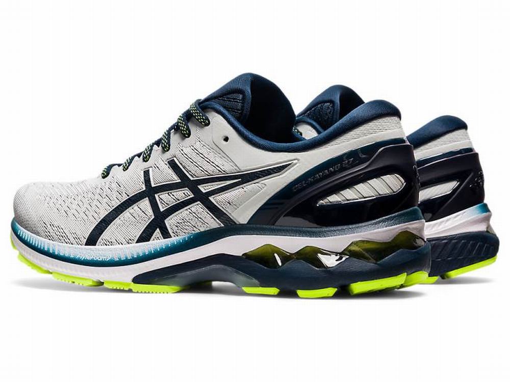 Asics GEL-KAYANO 27 Futócipő Férfi Szürke Kék | 416532-PYN