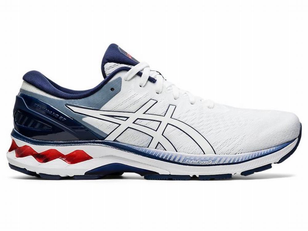 Asics GEL-KAYANO 27 Futócipő Férfi Sötétkék Fehér | 806923-ATV