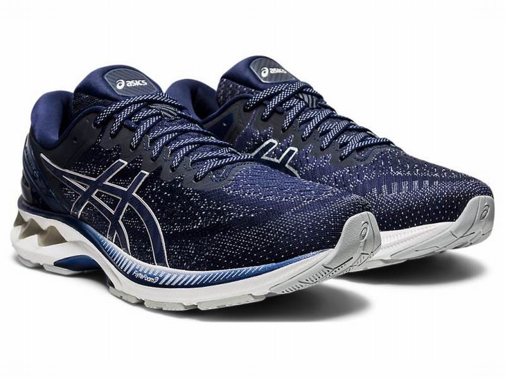 Asics GEL-KAYANO 27 Futócipő Férfi Sötétkék Szürke | 857620-YJW