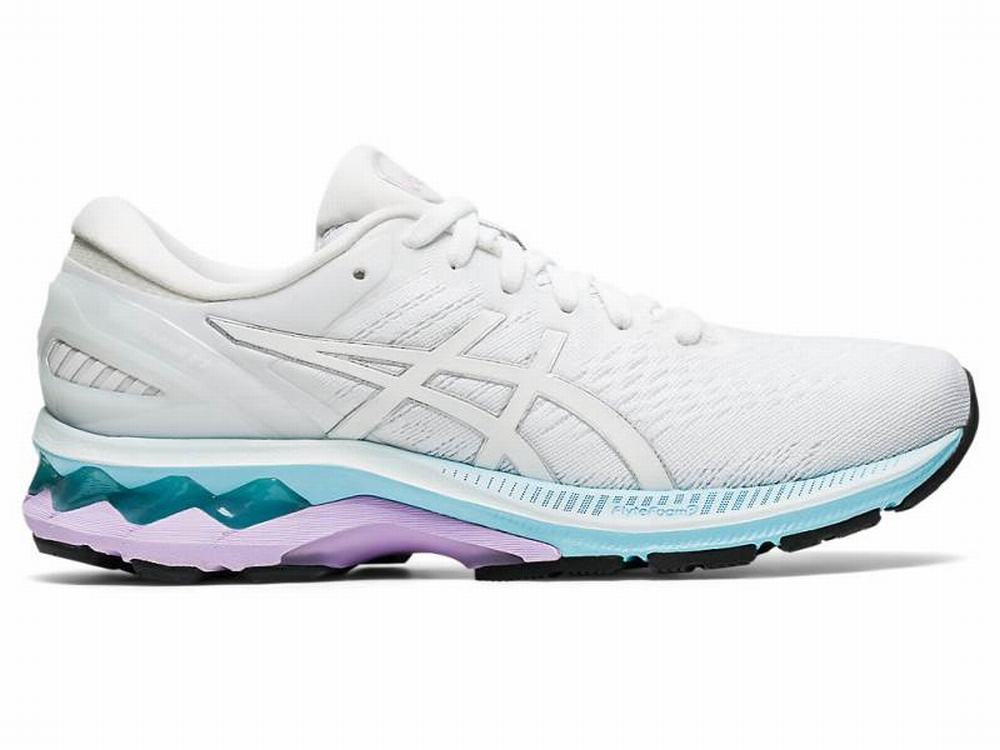 Asics GEL-KAYANO 27 Futócipő Női Fehér Titán | 245078-PVU