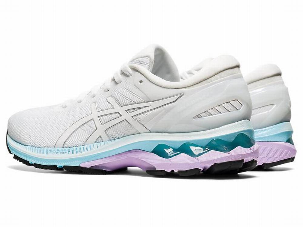 Asics GEL-KAYANO 27 Futócipő Női Fehér Titán | 245078-PVU