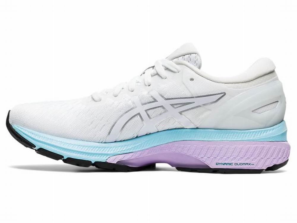 Asics GEL-KAYANO 27 Futócipő Női Fehér Titán | 245078-PVU