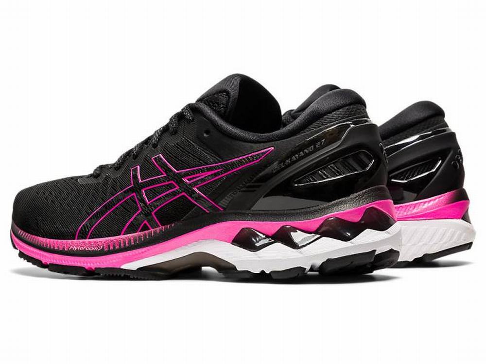 Asics GEL-KAYANO 27 Futócipő Női Fekete Rózsaszín | 341965-YAL