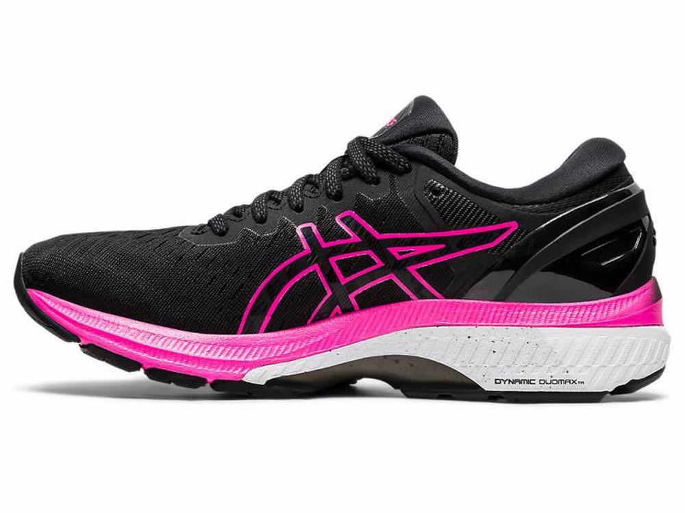 Asics GEL-KAYANO 27 Futócipő Női Fekete Rózsaszín | 341965-YAL