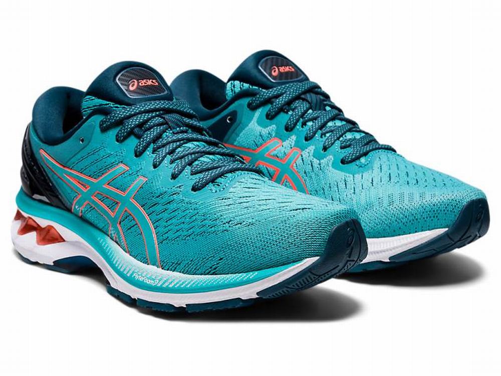 Asics GEL-KAYANO 27 Futócipő Női Kék Narancssárga Piros | 896504-RQD