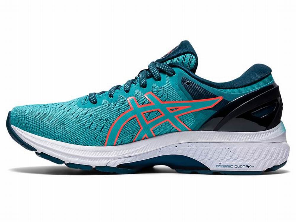 Asics GEL-KAYANO 27 Futócipő Női Kék Narancssárga Piros | 896504-RQD