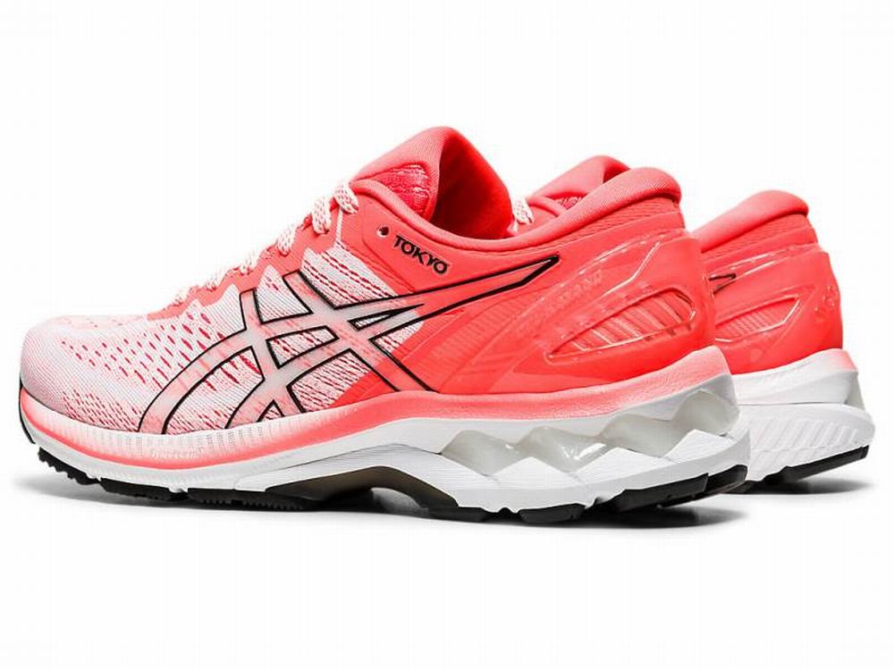 Asics GEL-KAYANO 27 TOKYO Futócipő Női Fehér Narancssárga Piros | 081267-GFY