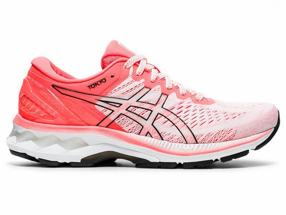 Asics GEL-KAYANO 27 TOKYO Futócipő Női Fehér Narancssárga Piros | 081267-GFY