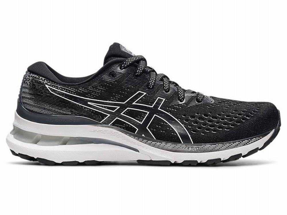 Asics GEL-KAYANO 28 (2A) Futócipő Női Fekete Fehér | 542013-QZK