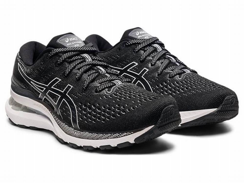 Asics GEL-KAYANO 28 (2A) Futócipő Női Fekete Fehér | 542013-QZK