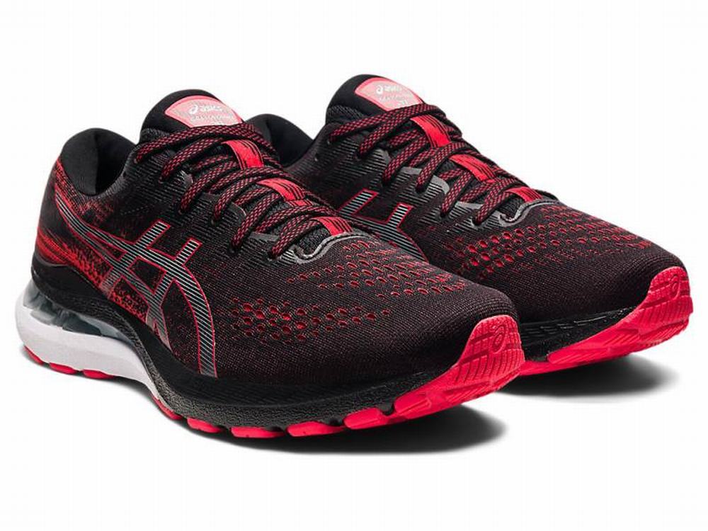 Asics GEL-KAYANO 28 (2E) Futócipő Férfi Fekete Piros | 237849-RVY