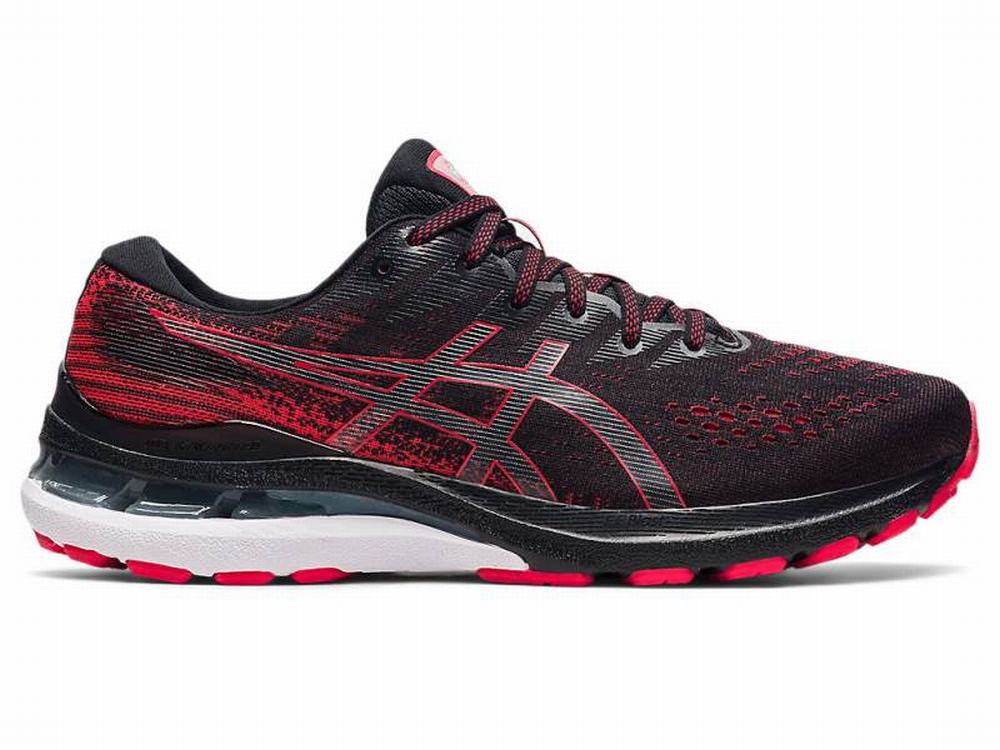 Asics GEL-KAYANO 28 (4E) Futócipő Férfi Fekete Piros | 281934-GNB