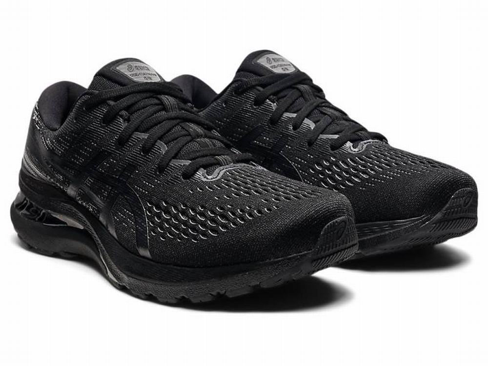 Asics GEL-KAYANO 28 (4E) Futócipő Férfi Fekete Szürke | 916785-DHO