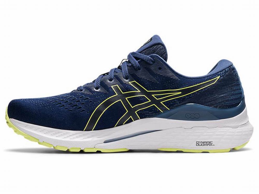 Asics GEL-KAYANO 28 Futócipő Férfi Kék Sárga | 375692-YXQ