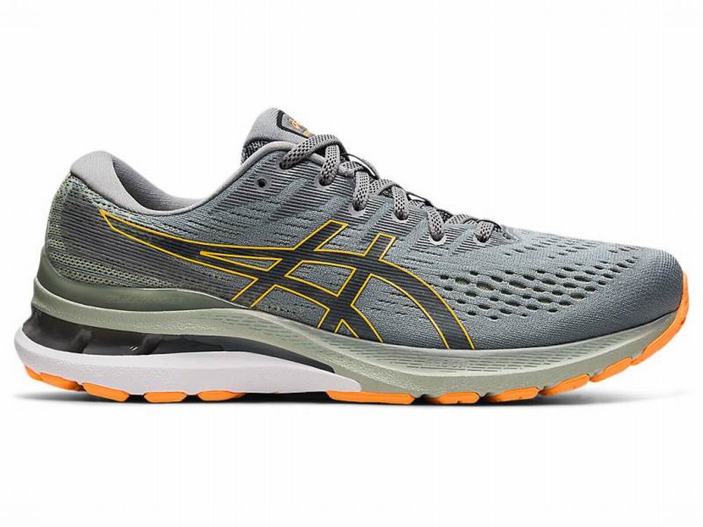 Asics GEL-KAYANO 28 Futócipő Férfi Szürke Narancssárga | 054129-MLE