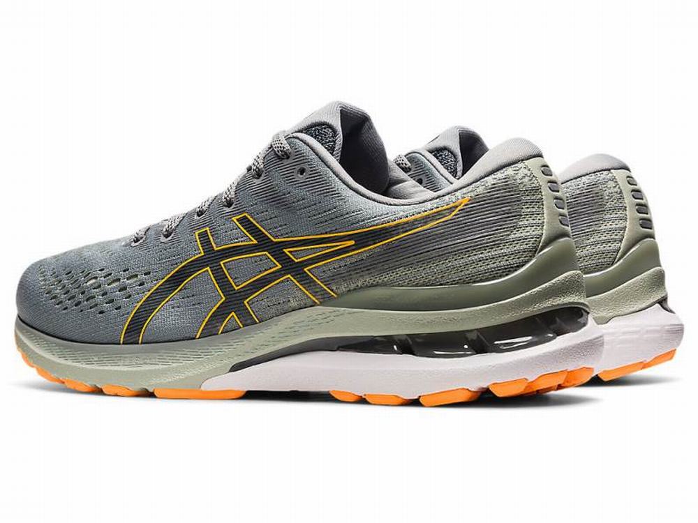 Asics GEL-KAYANO 28 Futócipő Férfi Szürke Narancssárga | 054129-MLE