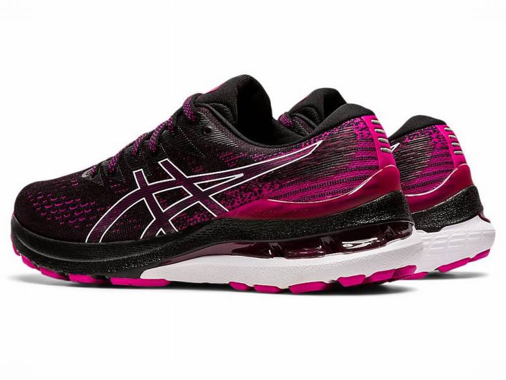 Asics GEL-KAYANO 28 Futócipő Női Fekete Rózsaszín | 761835-HOP