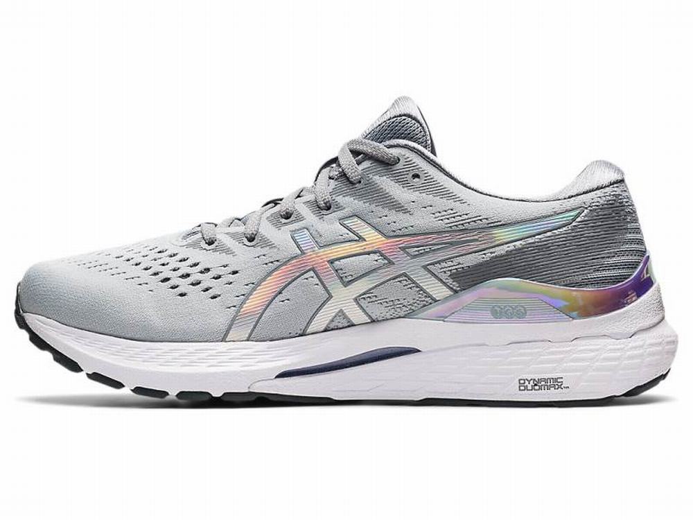 Asics GEL-KAYANO 28 PLATINUM Futócipő Férfi Fehér Szürke | 752816-FVS