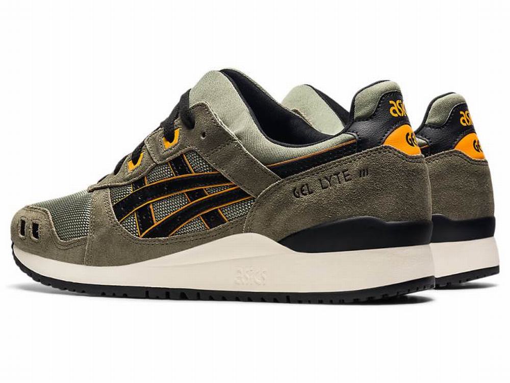 Asics GEL-LYTE III OG Utcai Cipő Férfi Fekete Zöld | 520479-UNB