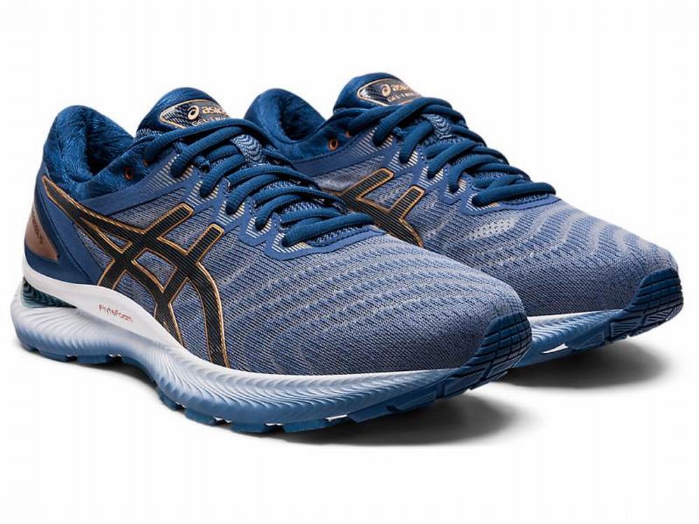 Asics GEL-NIMBUS 22 (4E) Futócipő Férfi Szürke | 458917-TRS