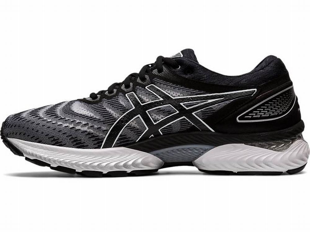 Asics GEL-NIMBUS 22 Futócipő Férfi Fekete Fehér | 270159-CIB