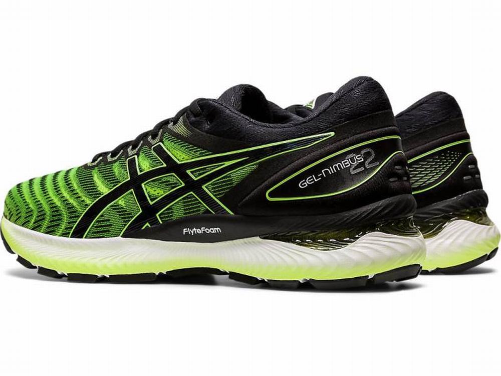 Asics GEL-NIMBUS 22 Futócipő Férfi Fekete Sárga | 740263-TNI