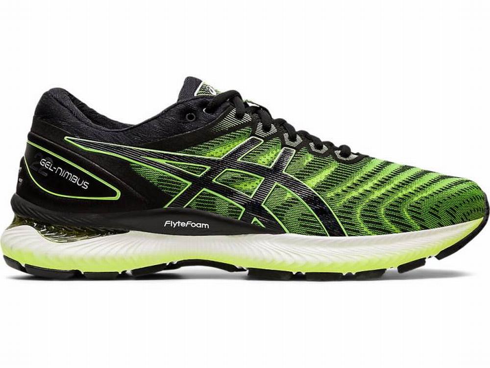 Asics GEL-NIMBUS 22 Futócipő Férfi Fekete Sárga | 740263-TNI